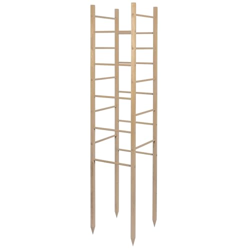 Juego de trepa de madera Windhager de pino para soporte de plantas en jardín 2