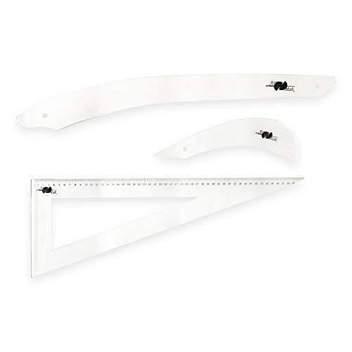 Conjunto De 3 Régua Para Modelagem Artesanato Scrapbook