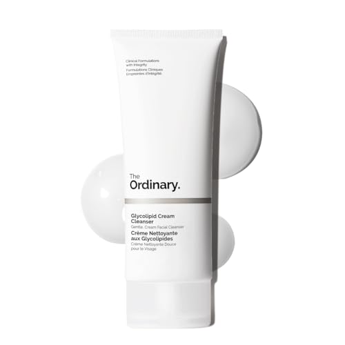 The Ordinary Glycolipid Cream Cleanser, Gentle Makeup Removal with Plant-Derived Glycolipid Agents, 5.1 Fl Oz