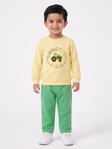 Image of NOVA BLOOM Kids Clothes for Boys | Cotton Printed Sweatshirt and Pants Set, Lightweight Breathable Kids Dress Boy Outfit, Comfortable Baby Boy Dress for Summer and Winter Wear