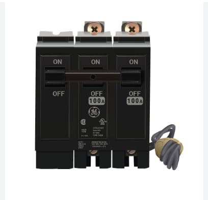 THQB21100ST1 Circuit Breaker, Type THQB, with SHUNT Trip, Load Side Lug TERMINALS, Bolt-ON, 100 AMP, 2 Pole, 120/240 VAC