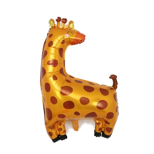 Balão grande de girafa de 94 x 68 cm, perfeito para encher com ar ou hélio para festas de aniversário de crianças, festas temáticas de animais, decoração e brinquedos, balão divertido para os amantes