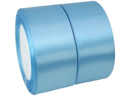 Premium Blue Satin Ribbon 1.5 Inch - 50 Yards for Gift Wrapping, Floral Decor, Weddings & DIY Projects - Luxurious Silk Finish for Valentine's & Mother's Day 3 Premium Blue Satin Ribbon 1.5 Inch - 50 Yards for Gift Wrapping, Floral Decor, Weddings & DIY Projects - Luxurious Silk Finish for Valentine's & Mother's Day - Image 2