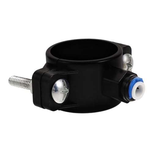 Gadpiparty Diy Friendly Water Purifier Clamp Universal Pipe Connection for Undersink Reverse Osmosis Black Clamp