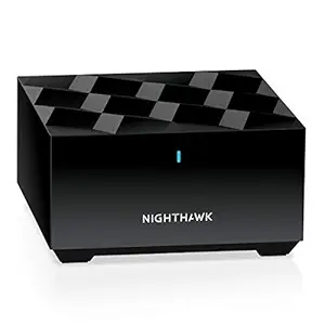 Netgear Nighthawk Whole Home Mesh WiFi 6 Add-on Satellite (MS60) add up to 1,500 sq. ft. of Coverage. Works with MK62/63, Dual_Band, Black (1800 megabits_per_Second)
