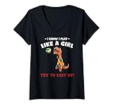 Photo Gallery donna so che gioco a pallavolo come una ragazza - t-rex della maglietta con collo a v Photo Gallery donna so che gioco a pallavolo come una ragazza - t-rex della maglietta con collo a v