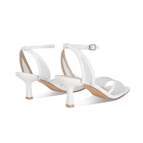 Image of SOVANYOU Mesh Kitten Heels for Women Strappy Sandals with Ankle Strap Comfort Summer Open Toe Heels for Dress