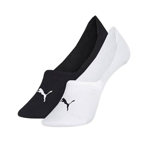 Meia Sapatilha Invisível, Puma, Feminino, Branco/Preto, 34/38