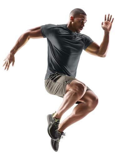 Zengjo Running Shirts for Men Quick Dry Performance T-Shirt Moisture-Wicking Athletic Tee for Gym Workout Training4