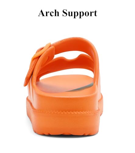 Image of Haifago Women's Platform Sandals with Arch Support, Summer Beach Slides Adjustable Buckle Comfortable Lightweight EVA Slip on Slide