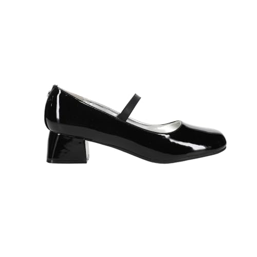 NINA Kids Girls Tevi Round Toe Mary Jane Pumps Flats - Black