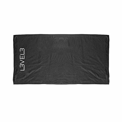 Level 3 Premium Shaving Towel - Soft, Light and Absorbent - Ideal for Haircuts and Shaves, Black image 4