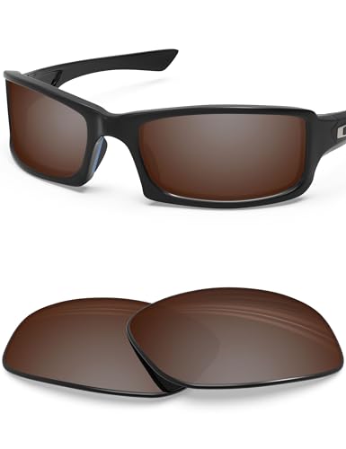 Image of BLAZERBUCK Polycarbonate Polarized Replacement Lenses for Oakley Fives Squared(4+1) OO9238 Sunglasses - Vivid Bronze AR Coated