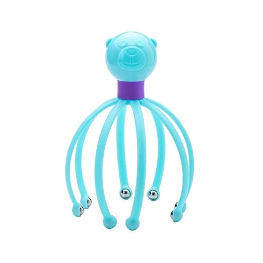 Image of Manual Head Scalp Massagers for Headache Relief,Scalp Stress Relax / 8 Roller Balls Prongs Head Massage Scratcher Deep Relaxation /Hair Stimulation - Multicolor