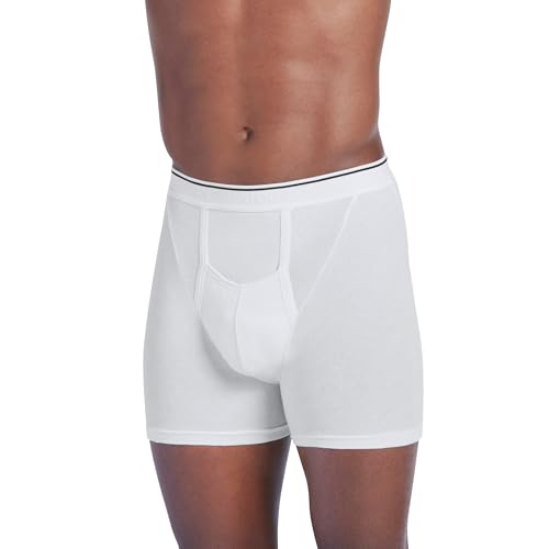 Jockey Men's Underwear Pouch 5" Boxer Brief - 2 Pack, White, M - image 2