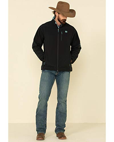 Image of Cinch Men's Logo Solid Softshell Bonded Jacket