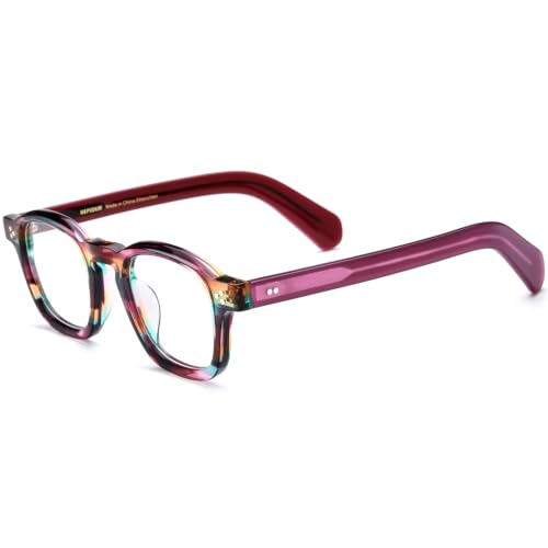 Image of HEPIDEM Acetate Glasses Frame Men Women Square Eyeglasses Optical Spectacles MZEPH