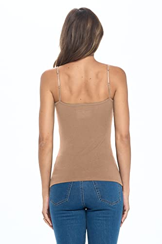 Image of Natural Uniforms Women's Camisole Tank Top-Breathable Cotton Stretch