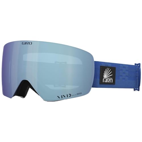Giro Contour RS Ski Goggles - Snowboard Goggles for Men & Women - Lapis Blue Mzansi Strap w/VIVID Royal/VIVID Infrared Lenses
