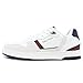 Nautica Men’s Fashion Sneaker – Casual Low Top Tennis Shoe with Comfortable Cushioning and Durable Outsole-Augusto-White Wine Navy Size-10.5