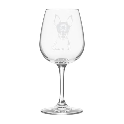 Toy Fox Terrier Dog Themed Etched All Purpose 12.75oz Wine Glass