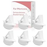 Cartoon-Style Duckbill Valves Compatible with Momcozy M5 M6 V1 V2 Pro Paruu P16 Breast Pumps, M5 / M6 Duckbill Valve, Momcozy Replacement Accessories, Not Original Pump Parts (Total 6PCS by Durceler)