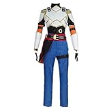 Ynscos Jaune Arc Cosplay Costume Men Halloween Carnival Fancy Full Set Costume Custom Made (XL, Male)