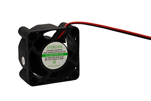 Evercool EC4020M12S 12V 0.08A 40mm x 20mm Quiet Fan 2PIN