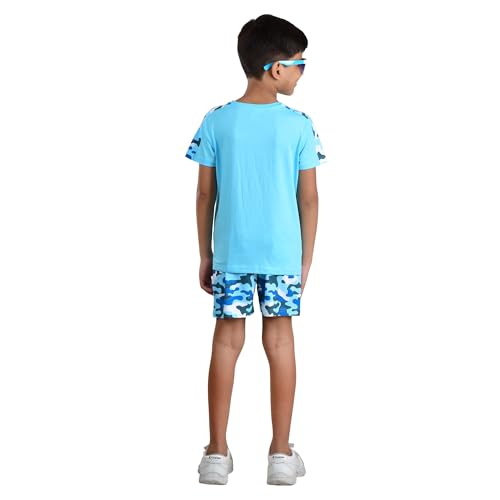 Image of Clothe Funn Boys Printed Cotton Half Sleeves T-Shirt & Shorts Set