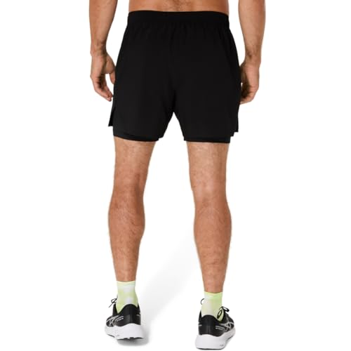 ASICS MEN'S SILVER 2N1 5IN SHORT RUNNING APPAREL2