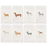 TOYANDONA 24 Pcs Enveloppes Belle Animal de Bande Dessinée Chiens Lettre Écriture Papeterie De Stockage pour Amant Décole Danniversaire