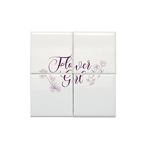 Carreaux céramique décoratif 15,2x15,2cm le cadeau idéal pour la fiancée et les noces de mariage