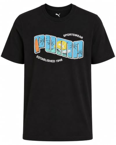 Image of PUMA Boys T-Shirts Athletic Crewneck Short Sleeve Tees (Sizes S-XL) | Soft Breathable Cotton Blend, Comfortable Casual Fit, Great for School, Play & Everyday Wear