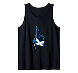Dudelsack mit schottischer Flagge Tank Top