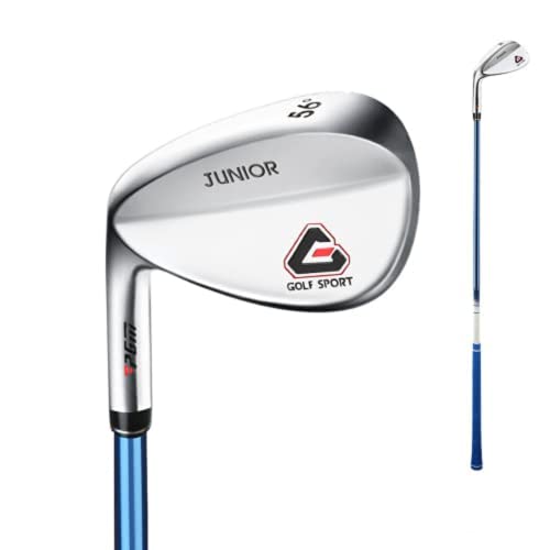 Sand wedge de golf pour enfants gauchers 56° en acier élargi