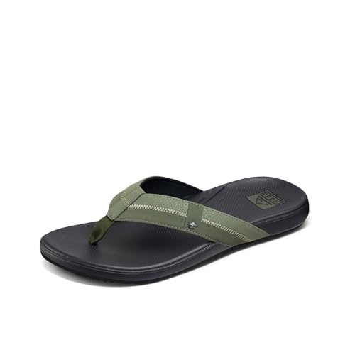 REEF Cushion Phantom 2.0 Mens Flip Flop Ultra Soft Cushion Footbed Olive/Gum 9