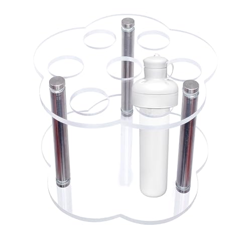 BETAGT Flavor Cartridge Holder for Cirkul 7 Flavor Acrylic Cartridge Storage Rack Organizer Round Support Water Bottle Accessories for Storing Flavor Cartridges (Flower Shape)
