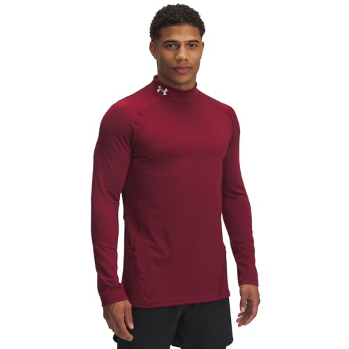 Amazon.com: Under Armour Men's ColdGear Fitted Mock, Cardinal