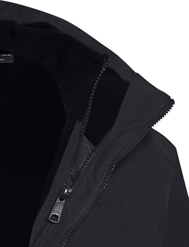 Jack Wolfskin Damen Baylight 3in1 W Coat, Schwarz, XL EU