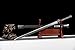 LOONGSWORD Chinese Han jian Sword Real(Forged High Manganese Steel Etched Blade,Alloy Handle,Solid Wood+Fake Leather)