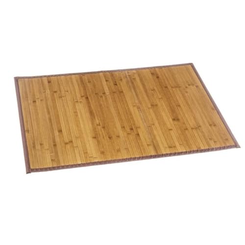 Alfombra de bambú, Antideslizante, Anti Manchas, Resistente a la Humedad, Color Natural de 80X120 cm (80x120)