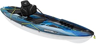 Pelican Sentinel 100X Angler Kayak - Sit-on-Top Crossover Fishing Kayak - Lightweight one Person Kayak - 9.6 ft