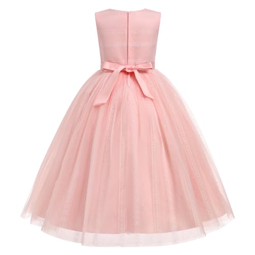 Flower Girl Dress for Wedding Floral Lace Sequin Puffy Tulle Birthday Dresses Kids Fairy Princess Prom Pageant Dress2