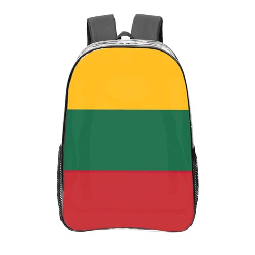 Mochila transparente de Lituania unisex resistente de talla única