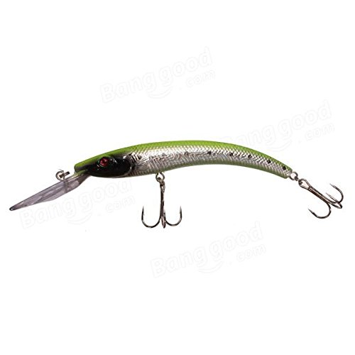 Bass Fishing Lures Diving Crankbaits Minnow Treble Hooks Baits 15.5cm