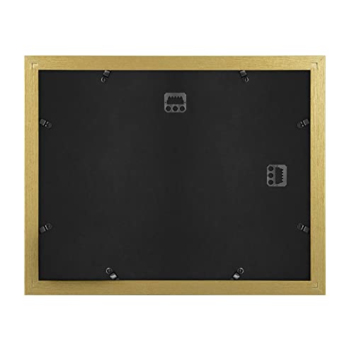 Frametory, 11X14 Certificate Frame With Mat For 8.5X11, Back Hangers For Wall Mounting, Display For Certificates, Documents, Awards, Acknowledgements, Wide Molding (Gold, 1-Pack) #TOP4