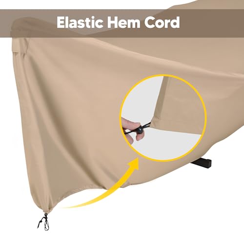 Image of SUNCREAT Hammock Cover, Water-Resistant Polyester Hammock Stand Cover for 11-12ft Stand, Brown