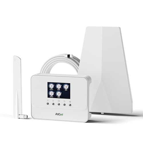 Cell Phone Booster for Home, Smart LCD Display, Cell Phone Signal Booster Up to 3,000 Sq.Ft, Boost 5G & 4G LTE for All U.S. Carriers -Verizon, AT&T, T-Mobile & More,FCC Approved