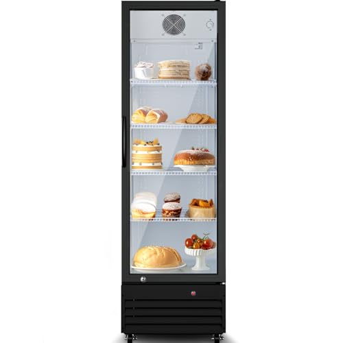 Image of BODEGA BODEGACOOLER 12.5 Cu.Ft Commercial Fridge with Glass Door Display Refrigerator, Upright Beverage Fridge & Drink Fridge Merchandiser Refrigerator for Convenience Stores & Retail Drink Display