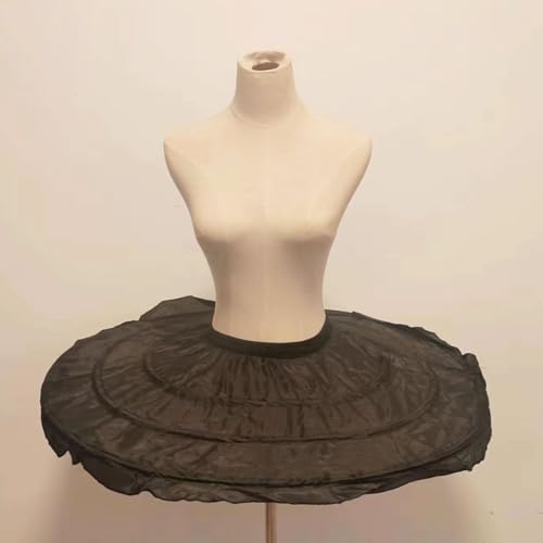 Image of Women Crinoline Petticoat Hoops Skirt Short Half Slip Underskirt for Girls Wedding Bridal Underskirt Slip